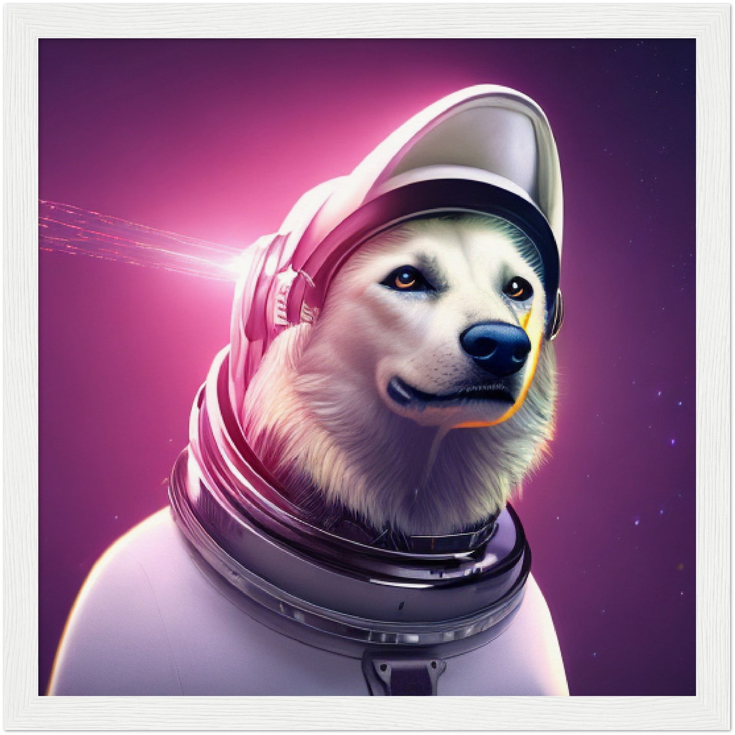 Framed Pet Portrait - Astronaut Pet Portrait