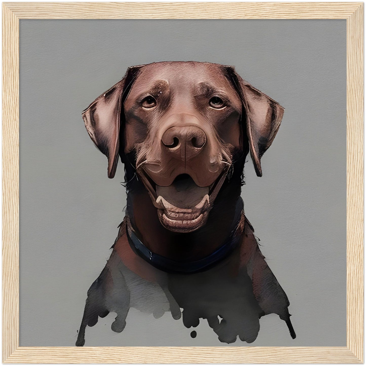 Framed Pet Portrait - Watercolor Pet Portrait