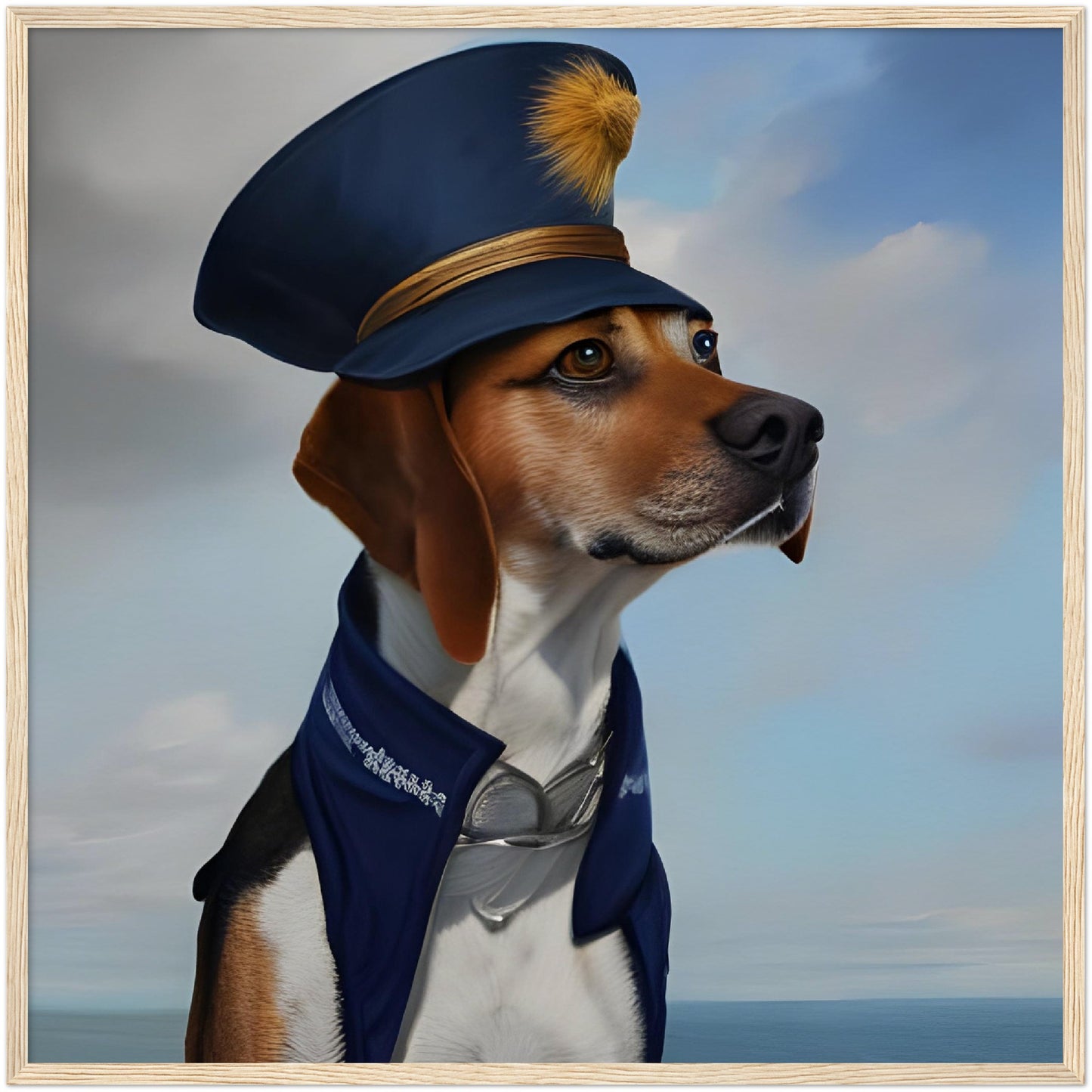 Framed Pet Portrait - Naval Pet Portrait