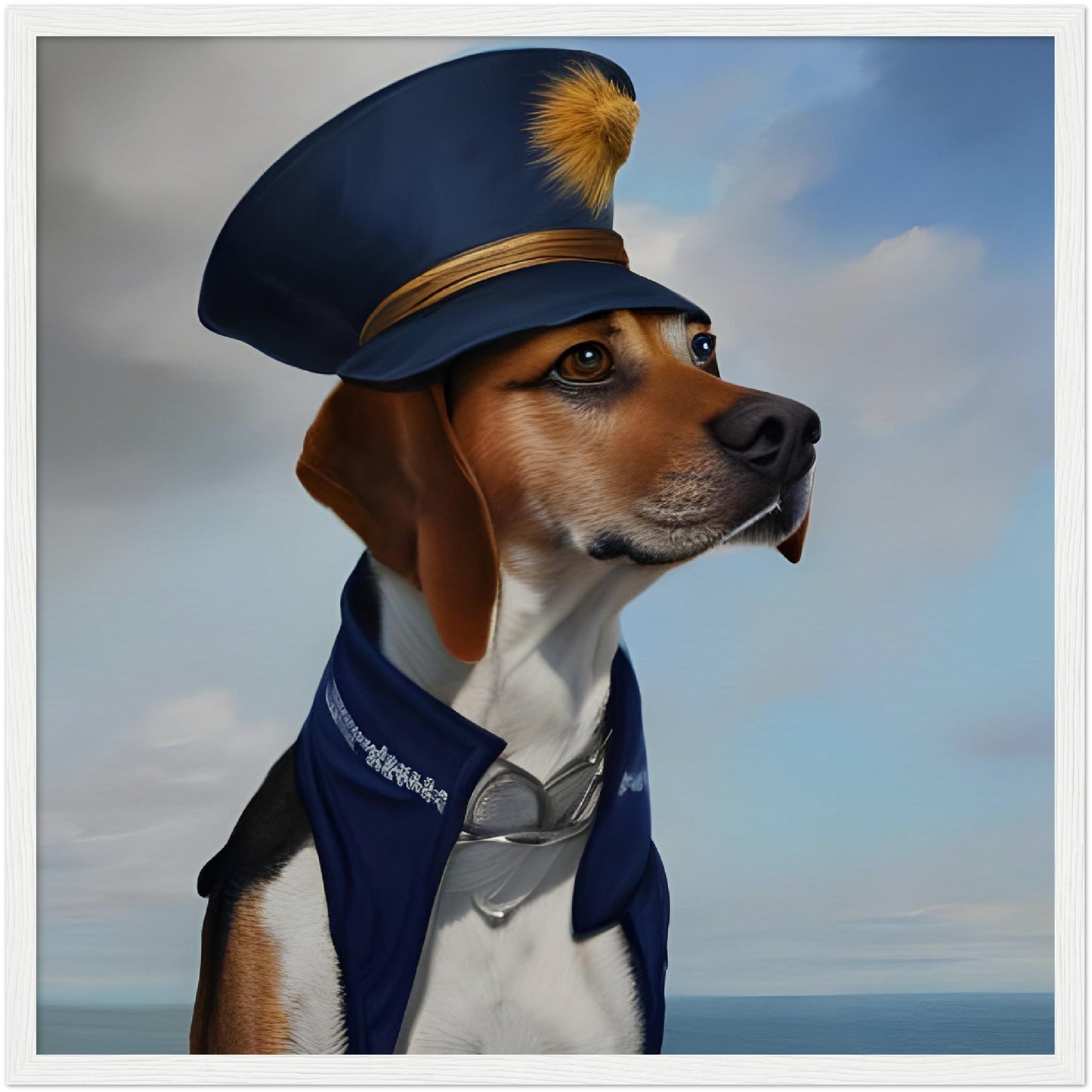 Framed Pet Portrait - Naval Pet Portrait