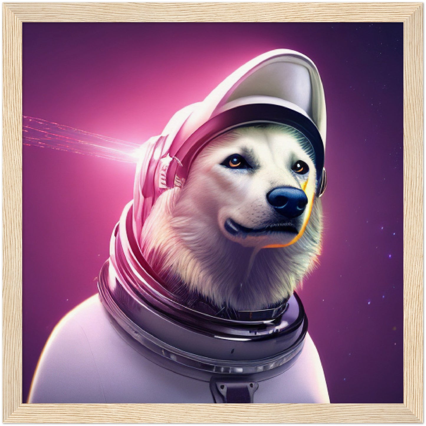 Framed Pet Portrait - Astronaut Pet Portrait