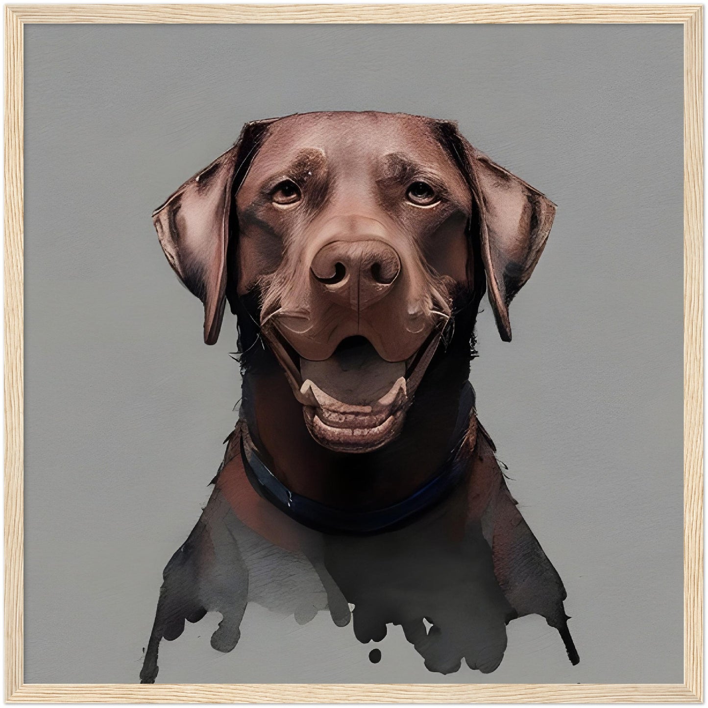 Framed Pet Portrait - Watercolor Pet Portrait