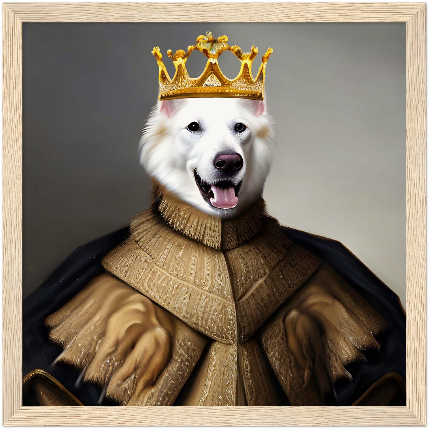 Framed Pet Portrait - Royal Pet Portrait