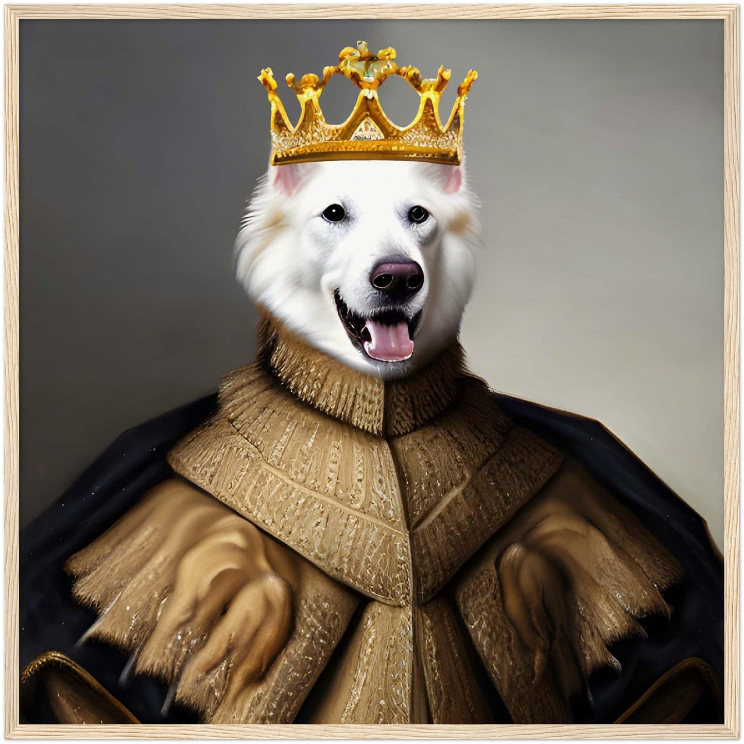 Framed Pet Portrait - Royal Pet Portrait