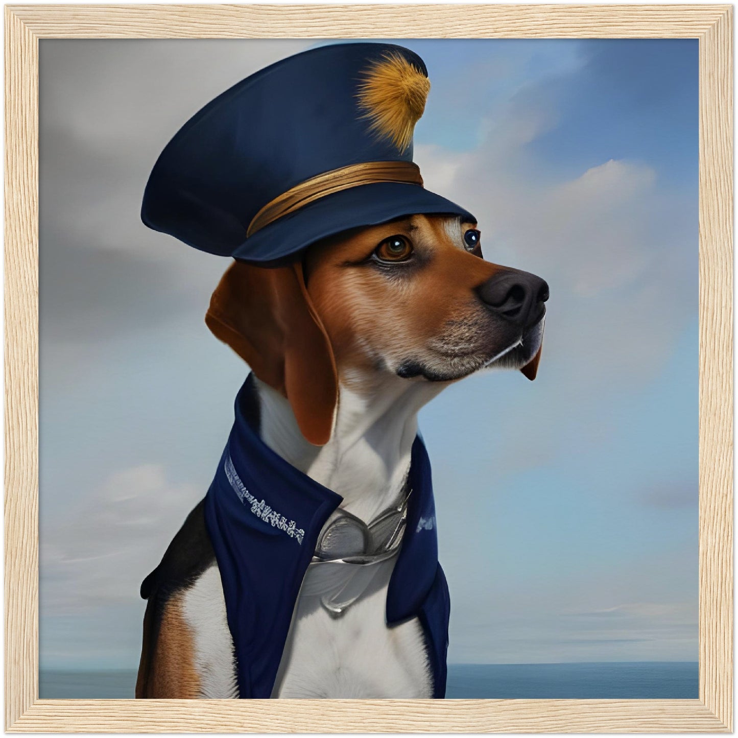 Framed Pet Portrait - Naval Pet Portrait