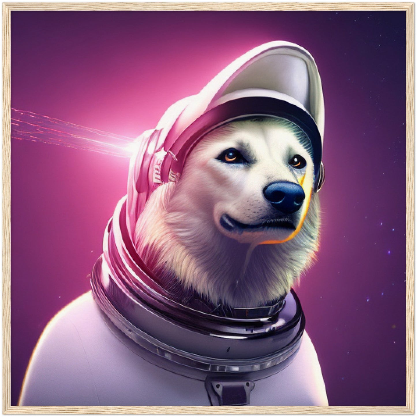 Framed Pet Portrait - Astronaut Pet Portrait